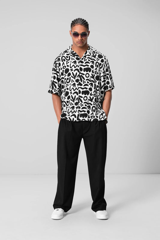 PATTERN PRINT UNISEX SHIRT