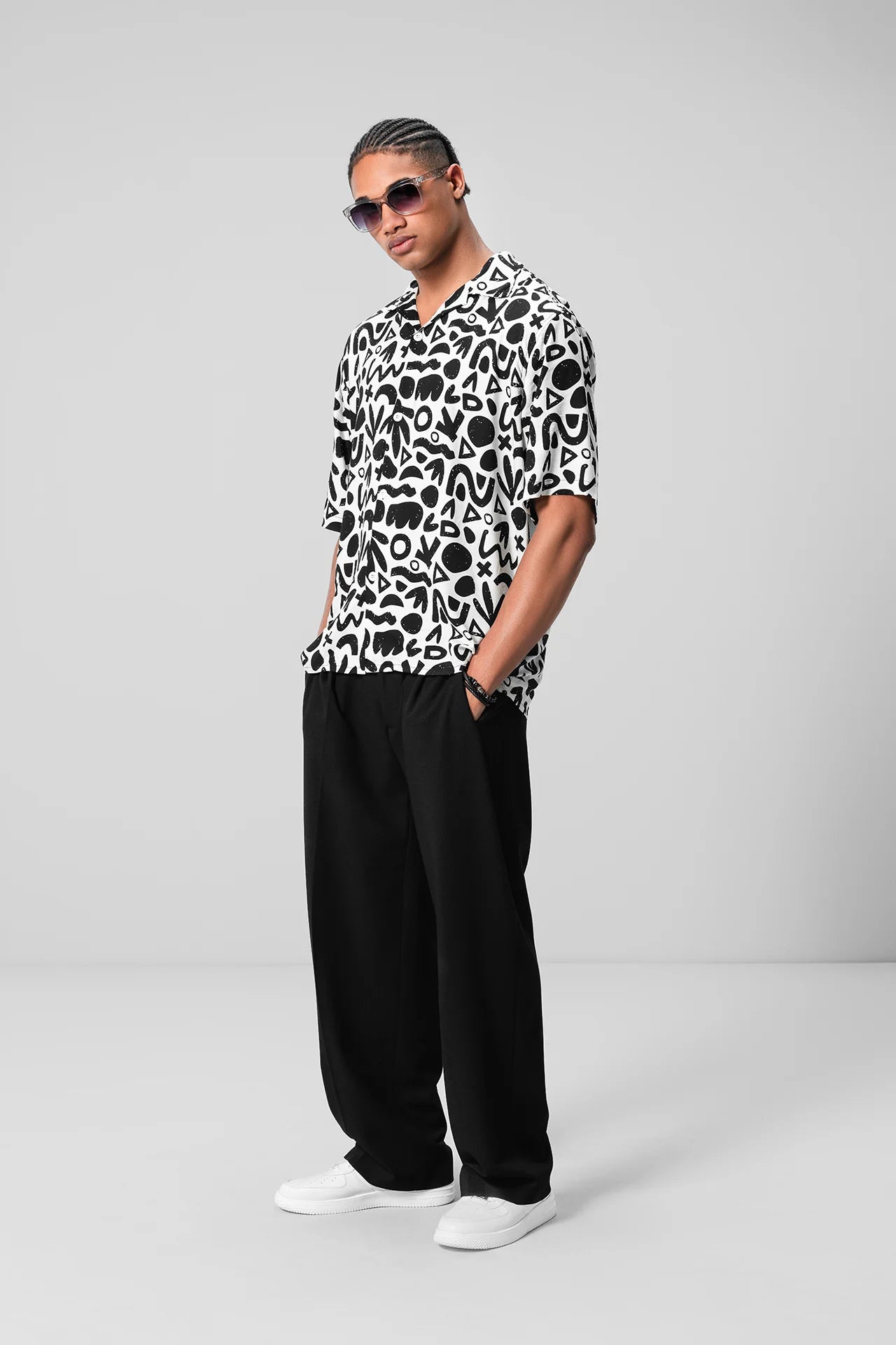 PATTERN PRINT SHIRT