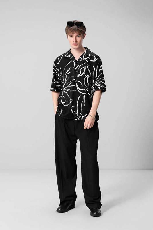 FLORAL PRINT UNISEX SHIRT