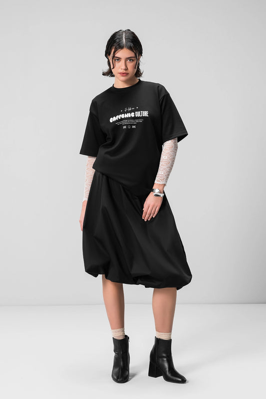 BLACK CAFFEINE UNISEX HALF SLEEVE T-SHIRT