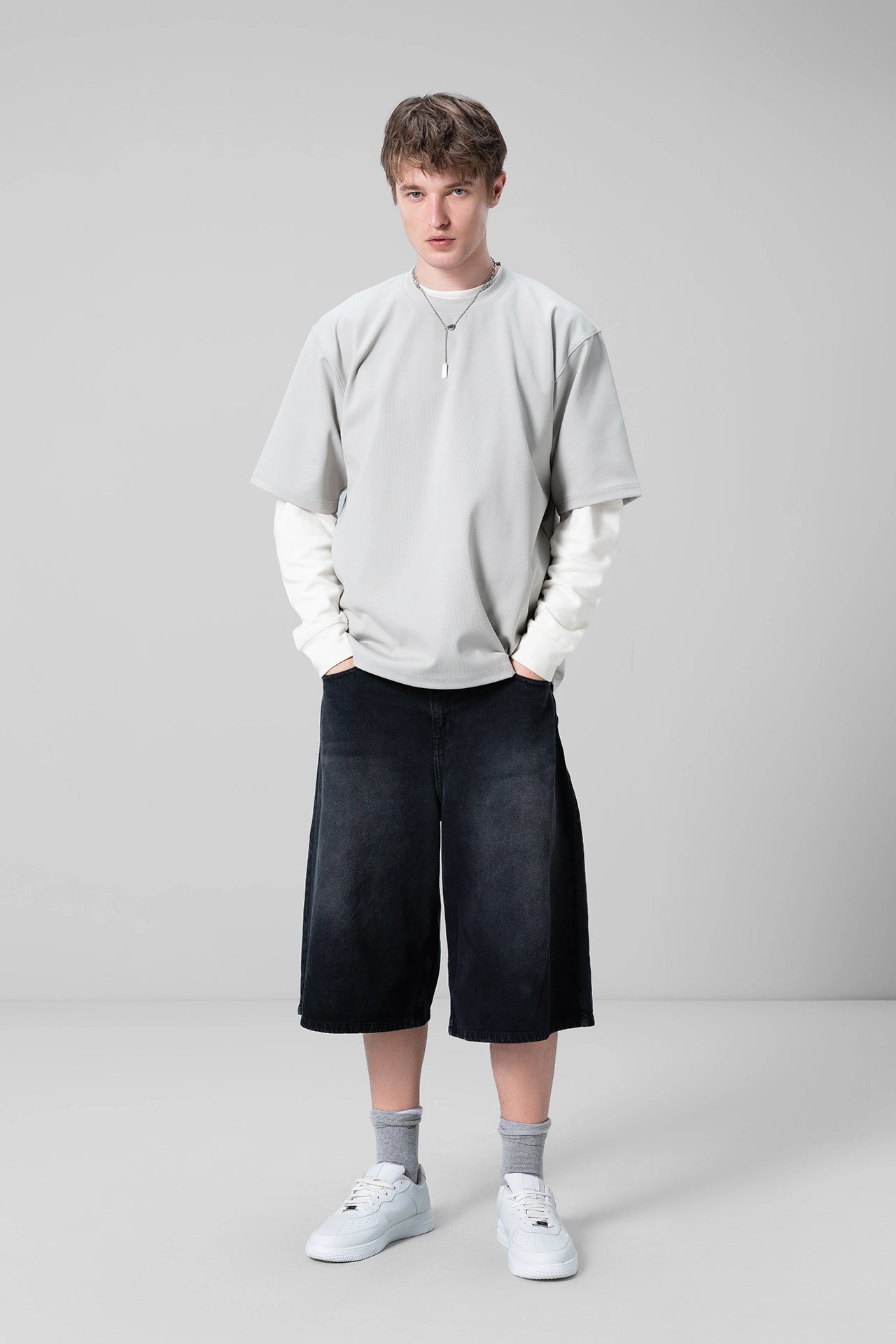 GREY MINT T-SHIRT