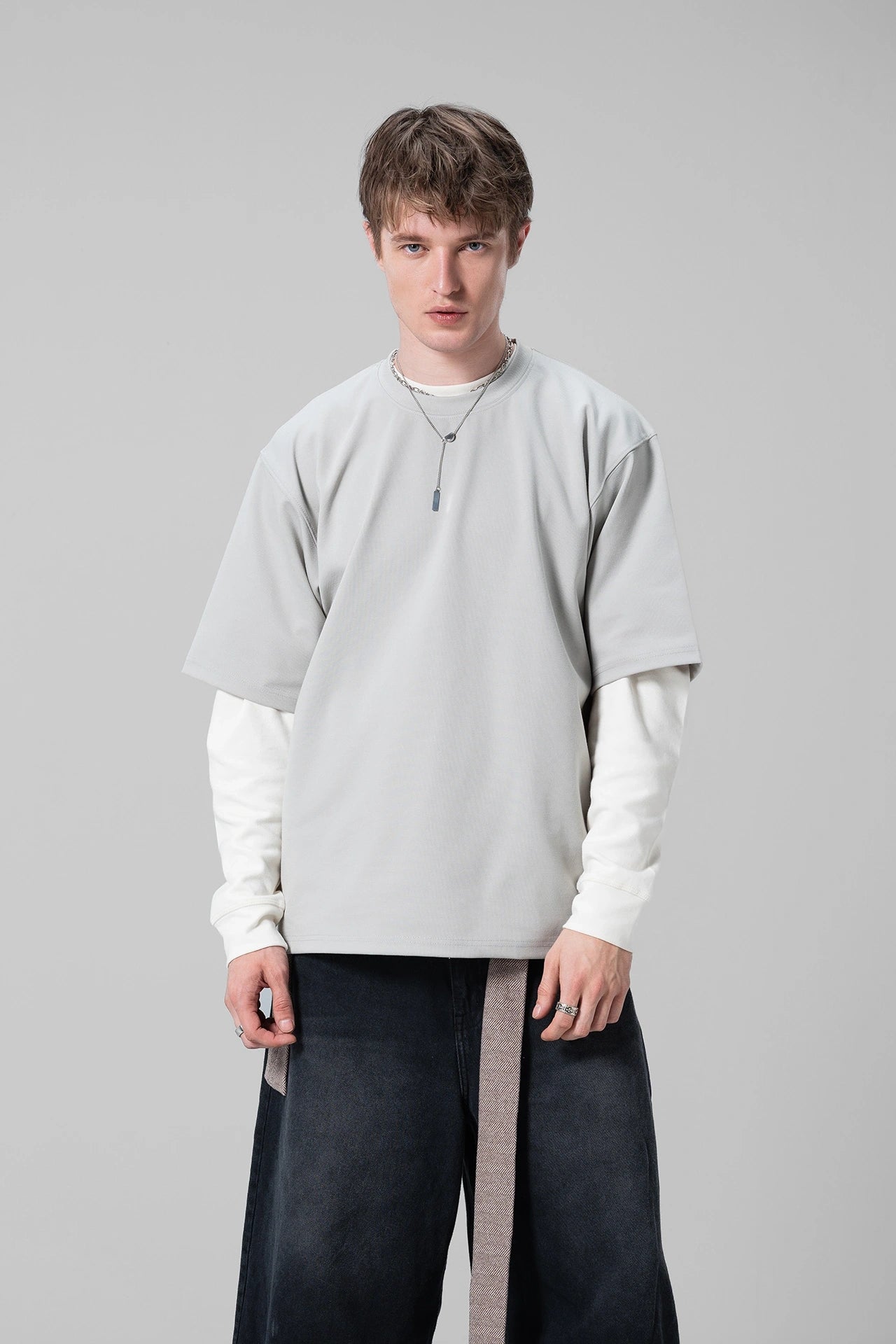 GREY MINT T-SHIRT