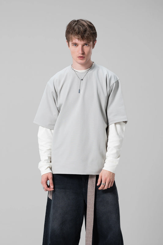 GREY MINT UNISEX HALF SLEEVE T-SHIRT