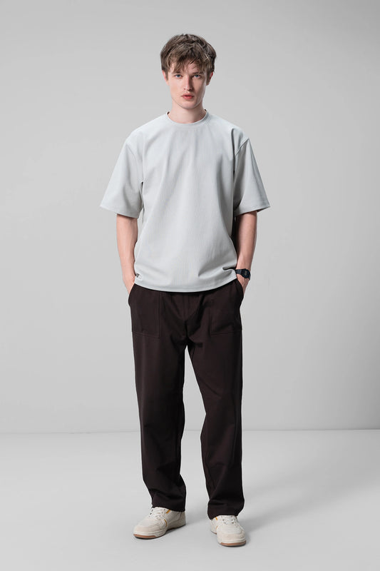BLACKISH BROWN RELAXED UNISEX TROUSERS