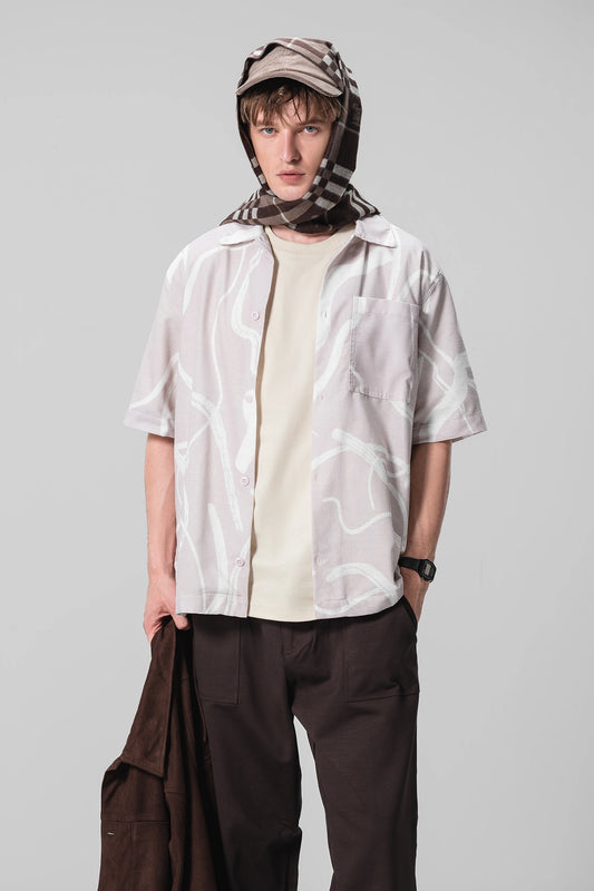 LIGHT ABSTRACT PRINT UNISEX SHIRT