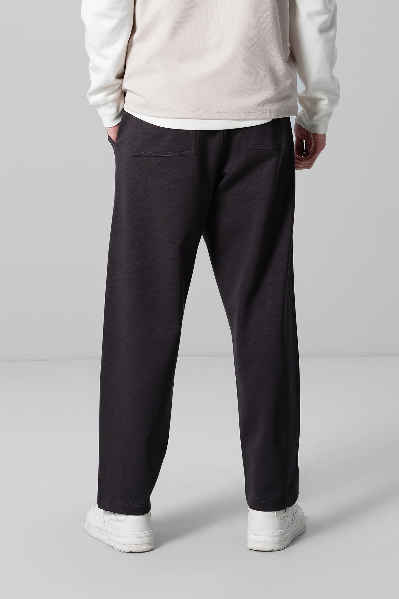 CHARCOAL RELAXED TROUSERS