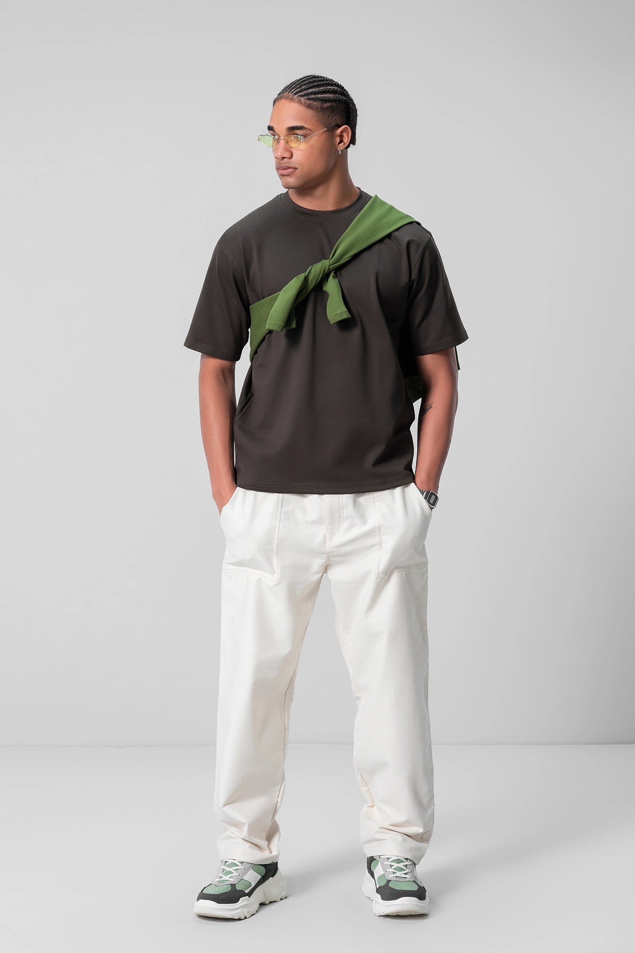 OFF-WHITE RELAXED TROUSERS