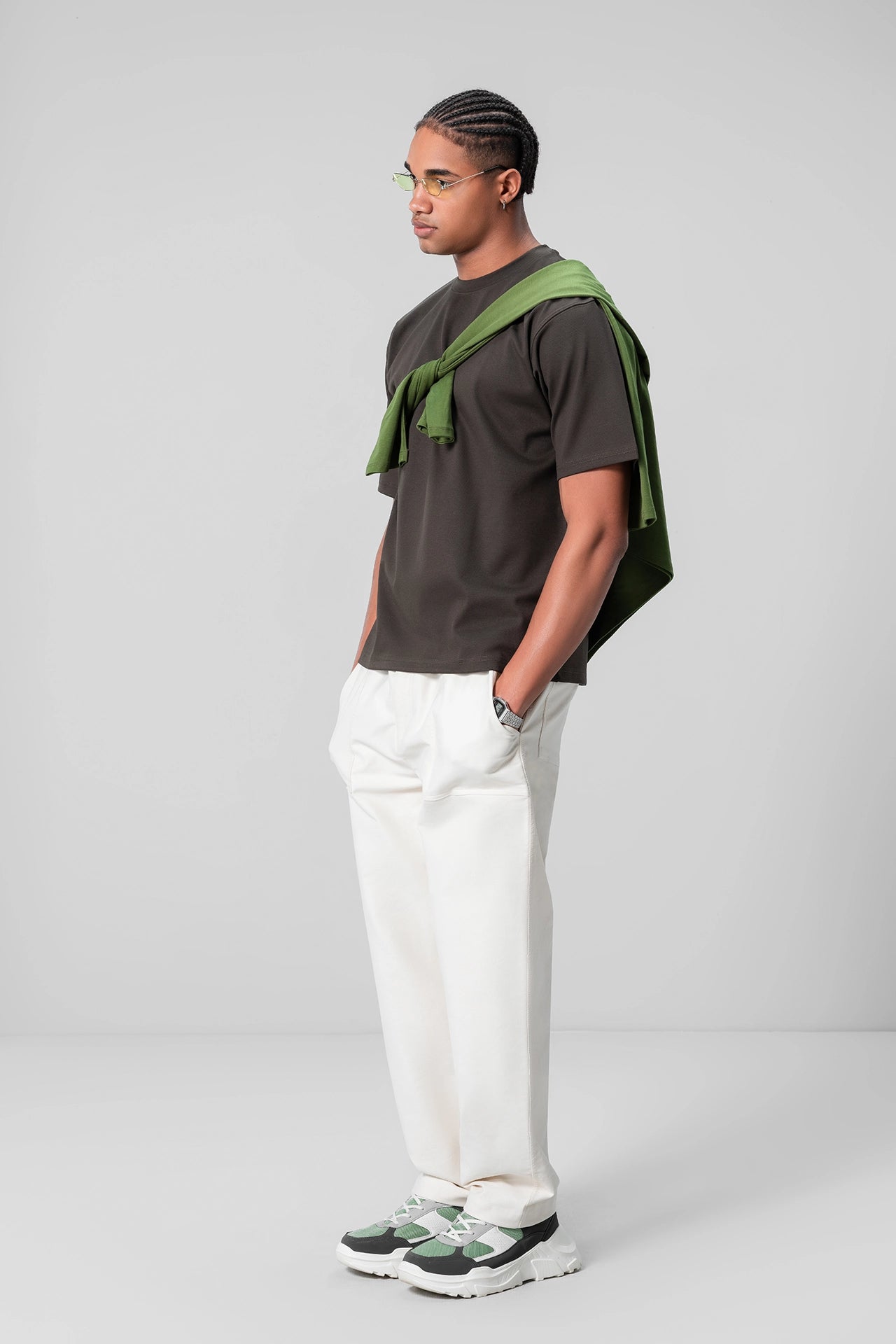 OFF-WHITE RELAXED TROUSERS