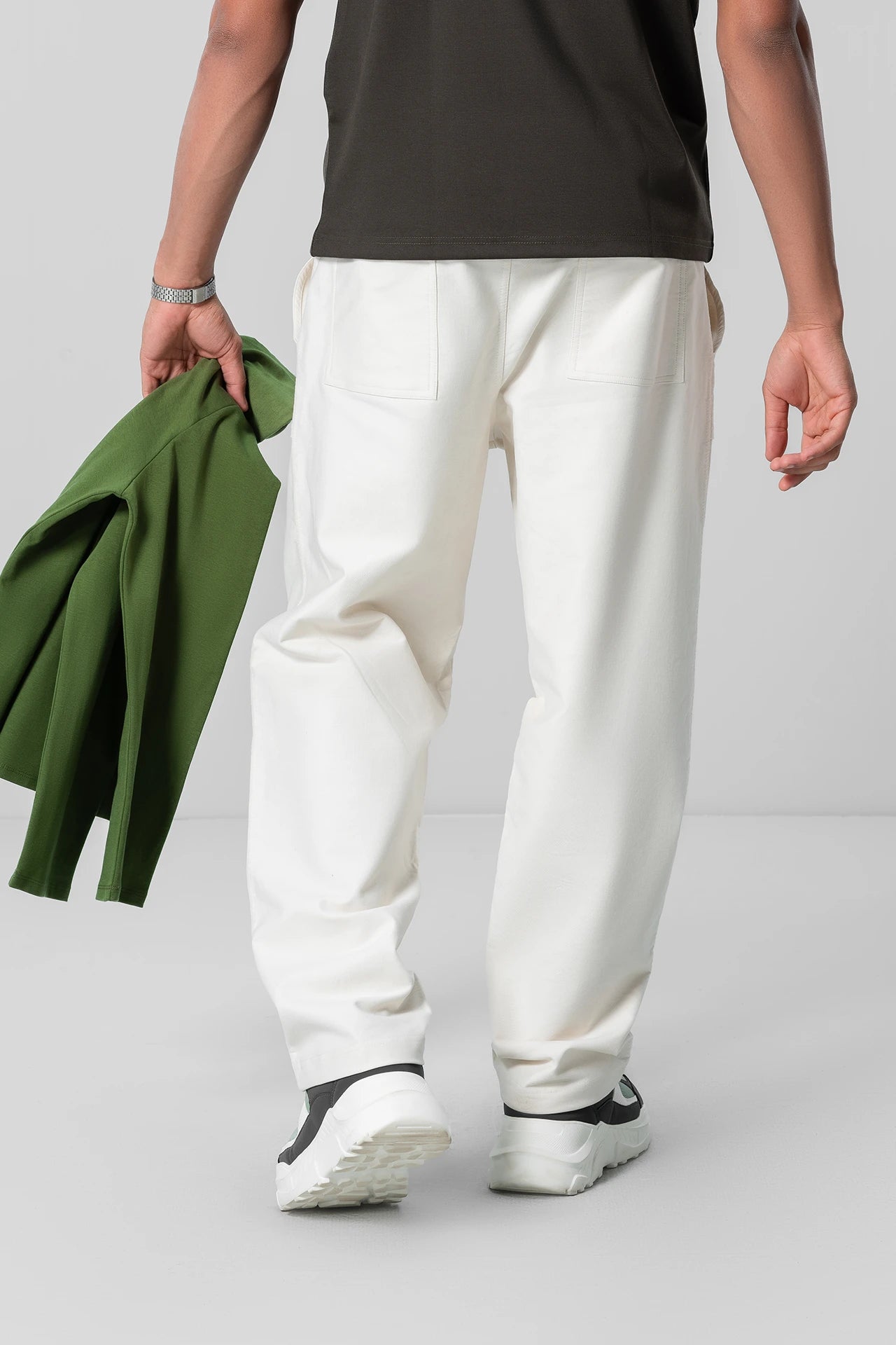 OFF-WHITE RELAXED TROUSERS