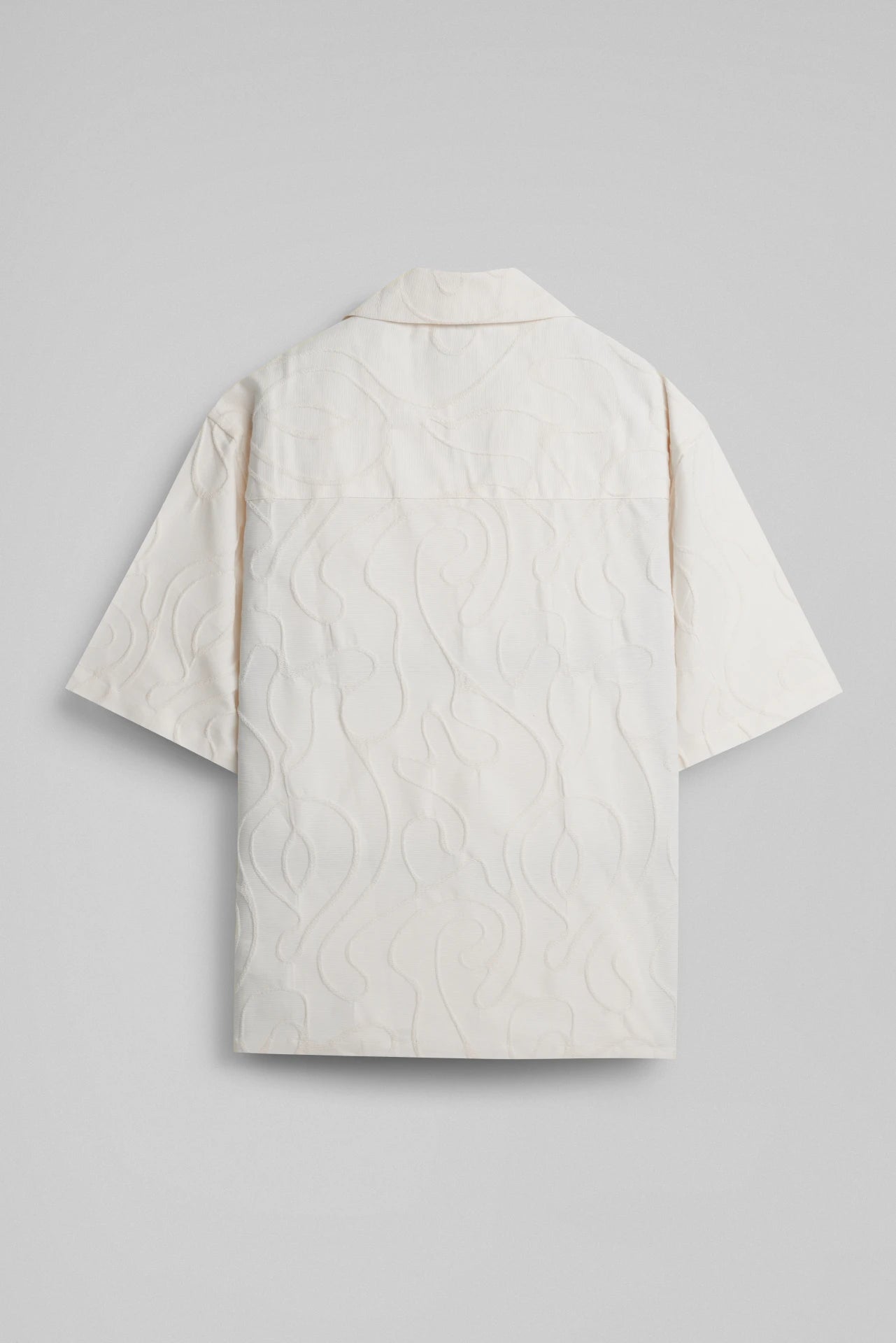 OFF-WHITE TEXTURED SHIRT