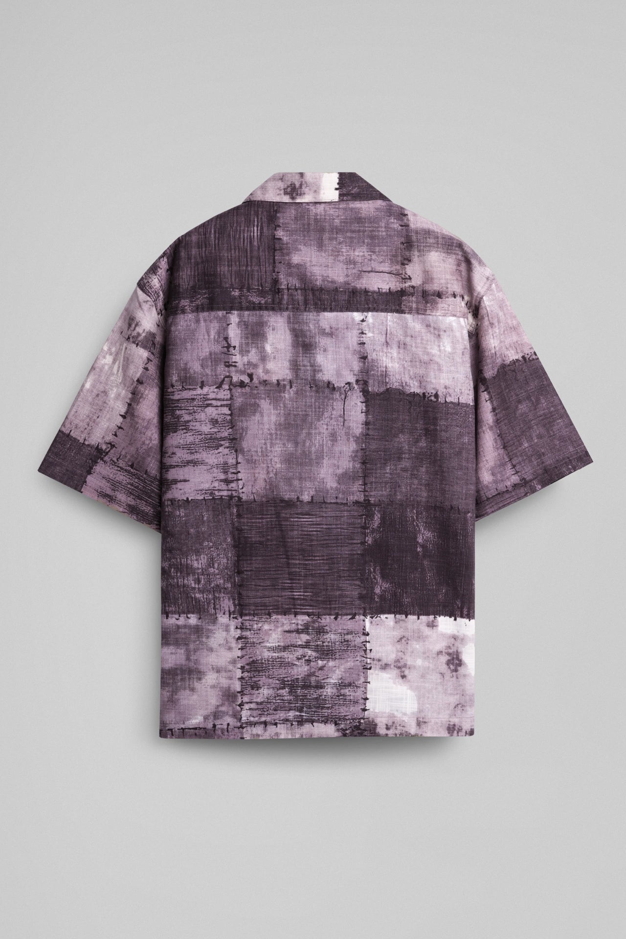 PURPLE PATTERN PRINT SHIRT