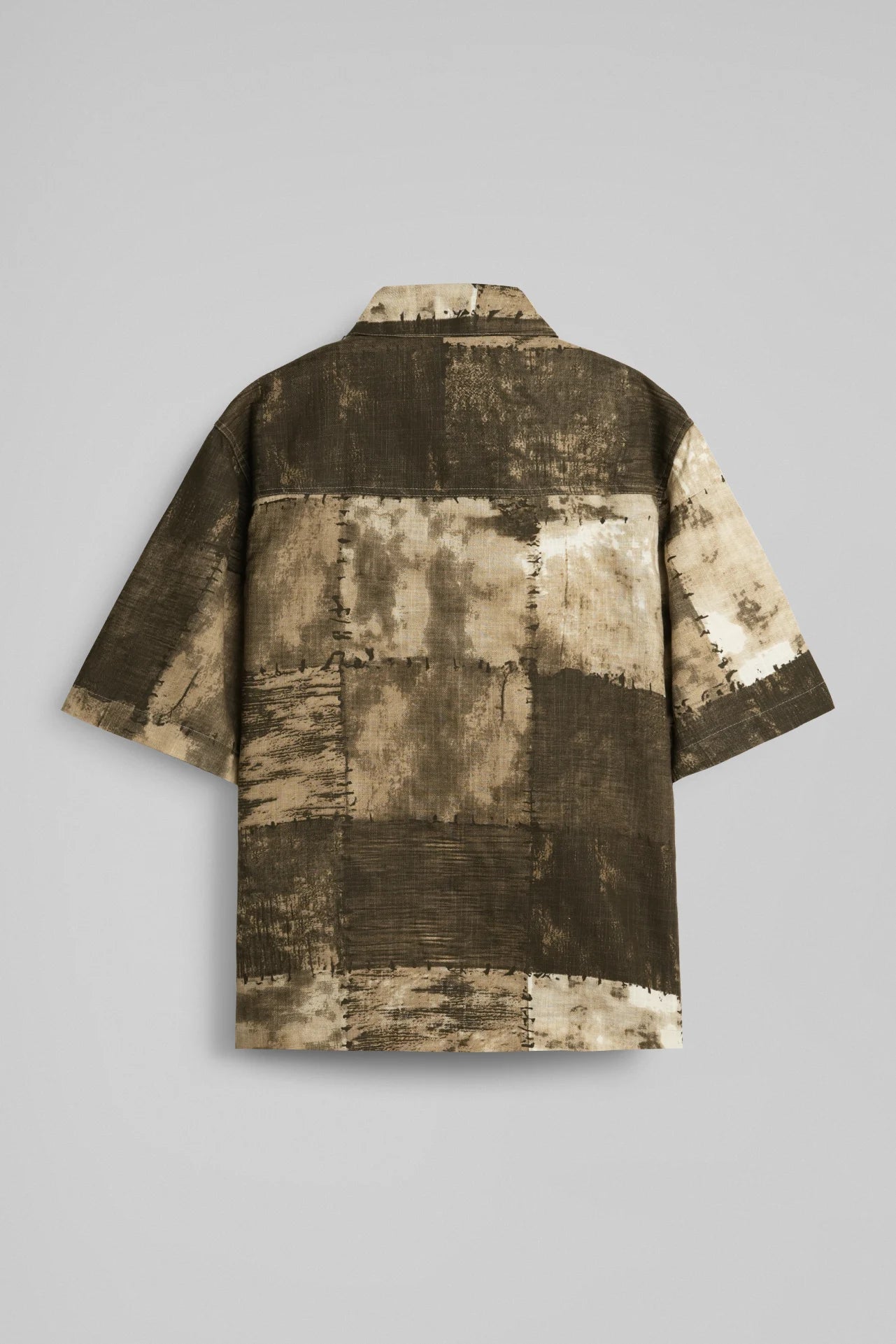 BROWN PRINT SHIRT