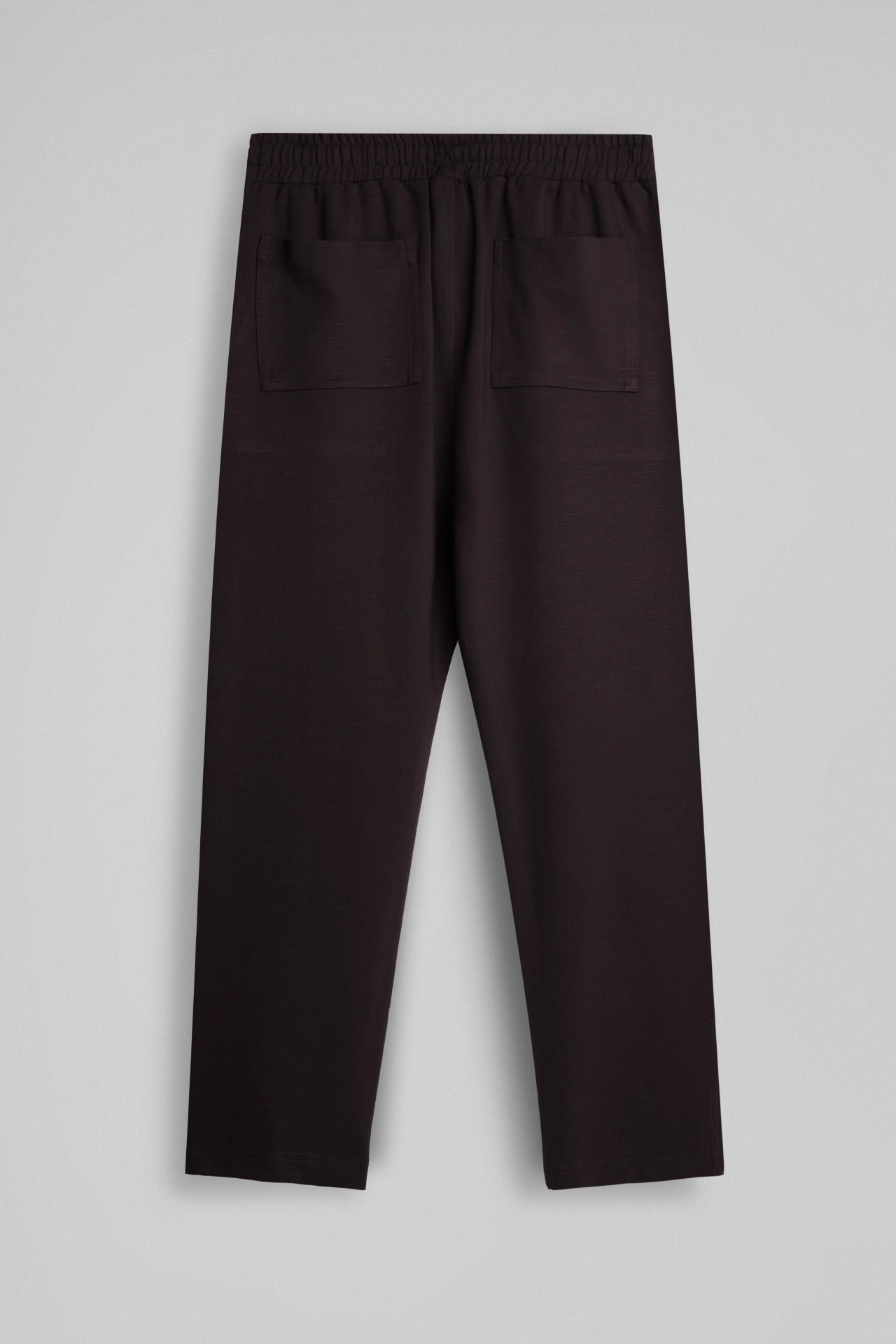 BLACKISH BROWN RELAXED TROUSERS