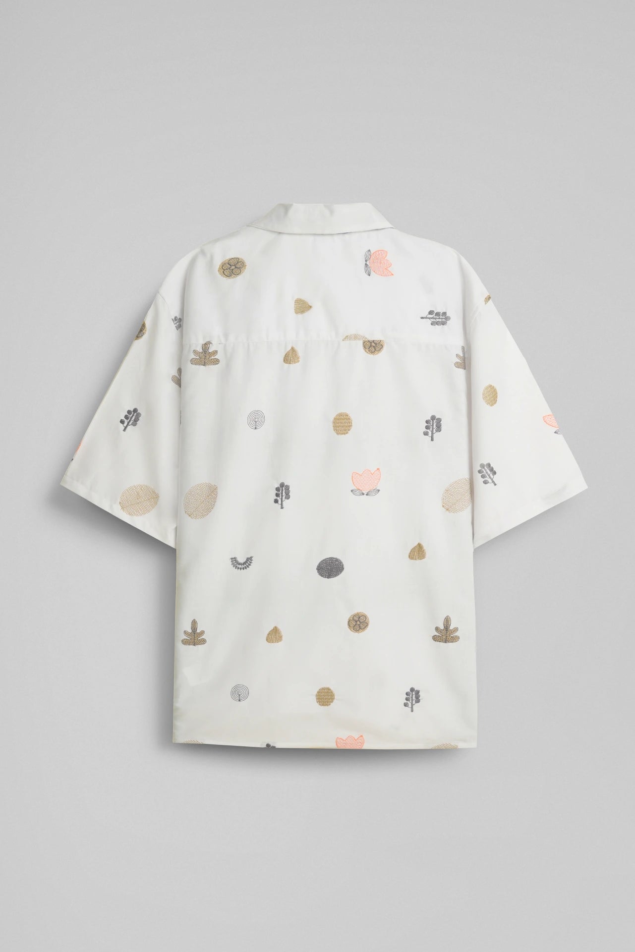 WHITE PRINT UNISEX SHIRT
