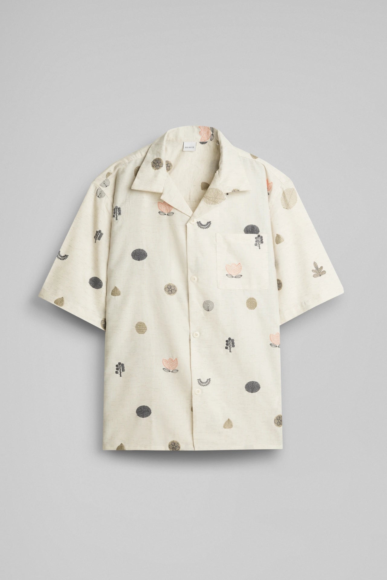 CREAM PRINT SHIRT