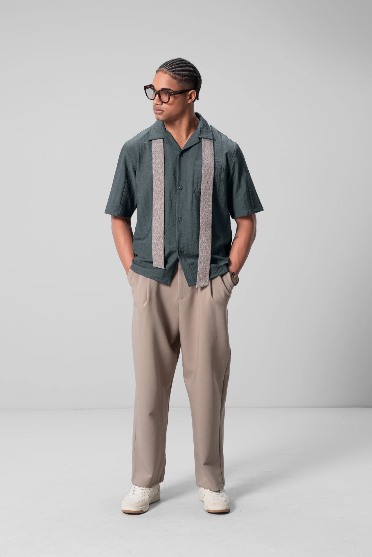 GREEN CUBAN SHIRT
