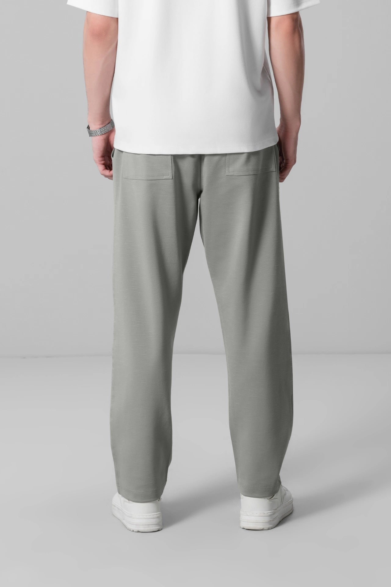 GREY MINT RELAXED TROUSERS