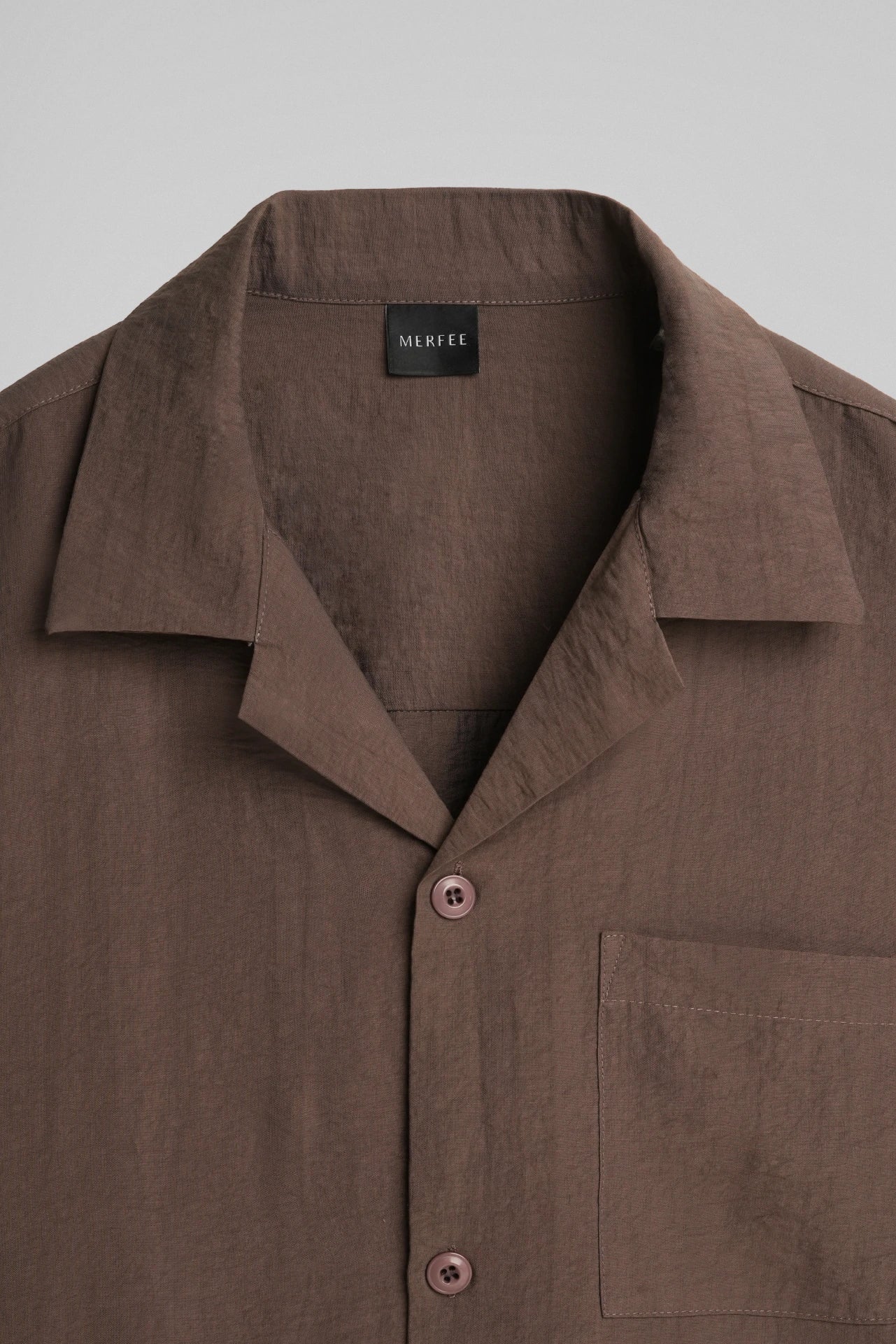 BROWN RELAXED SHIRT