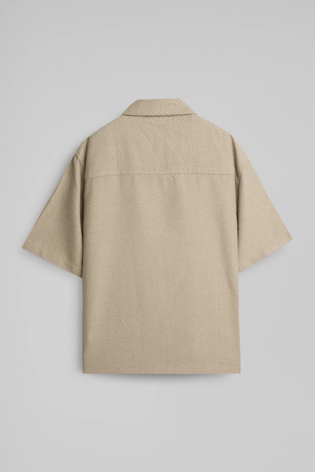 BEIGE TEXTURED SHIRT