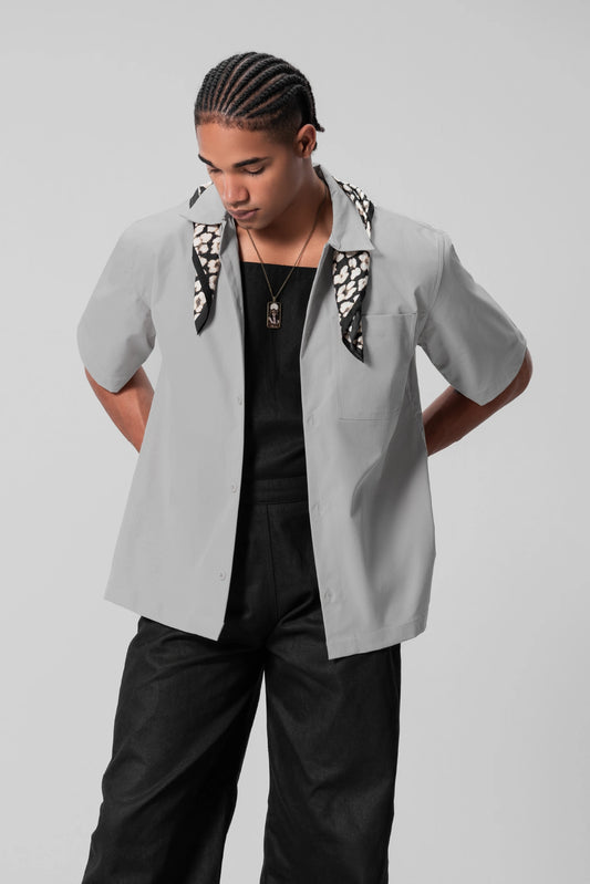 GREY RELAXED UNISEX SHIRT