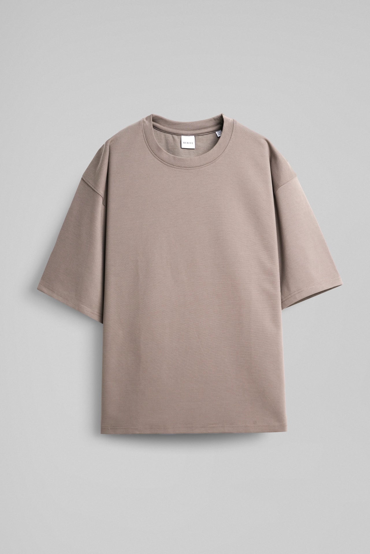 BEIGE PLAIN T-SHIRT
