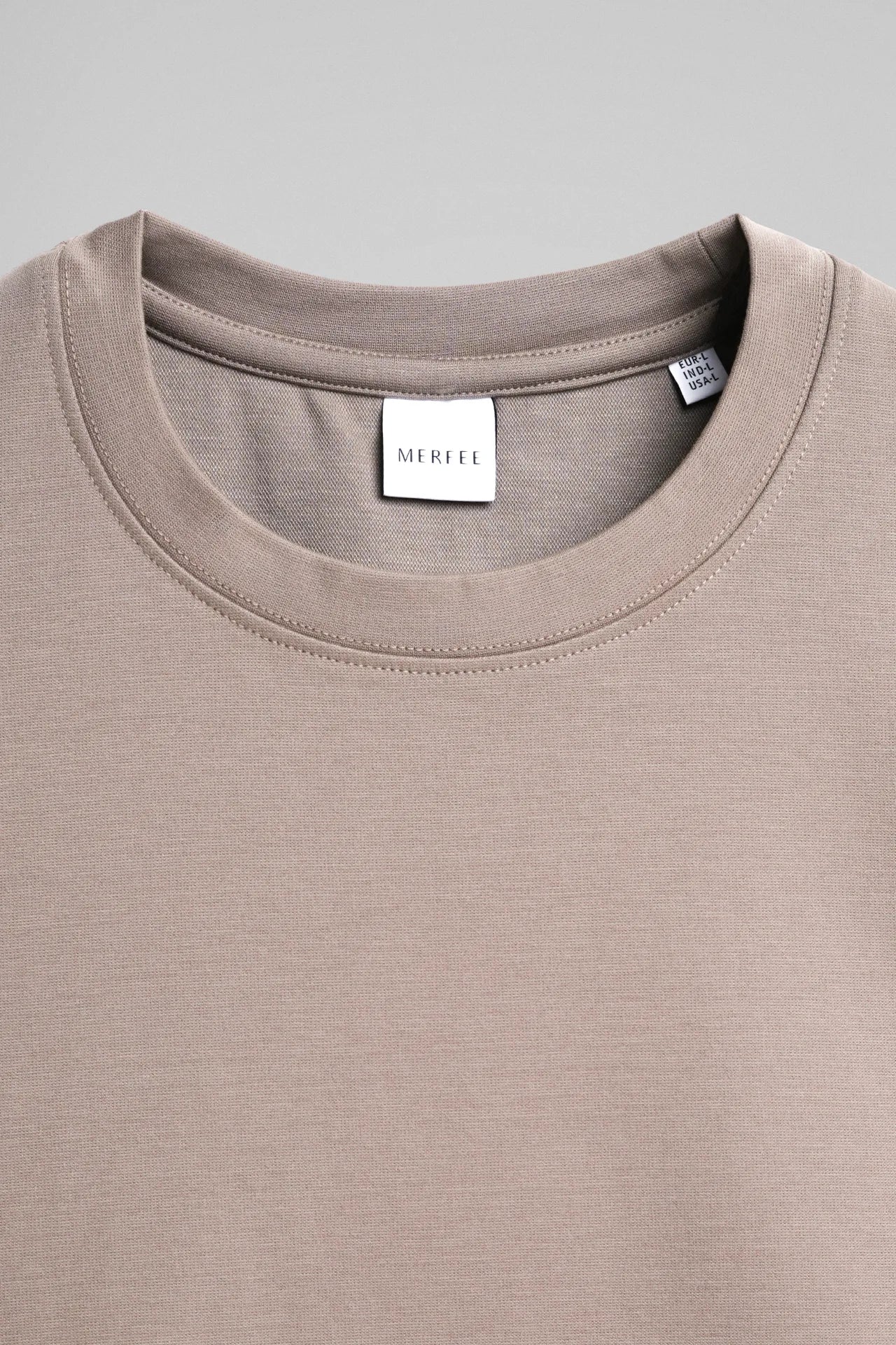 BEIGE PLAIN T-SHIRT