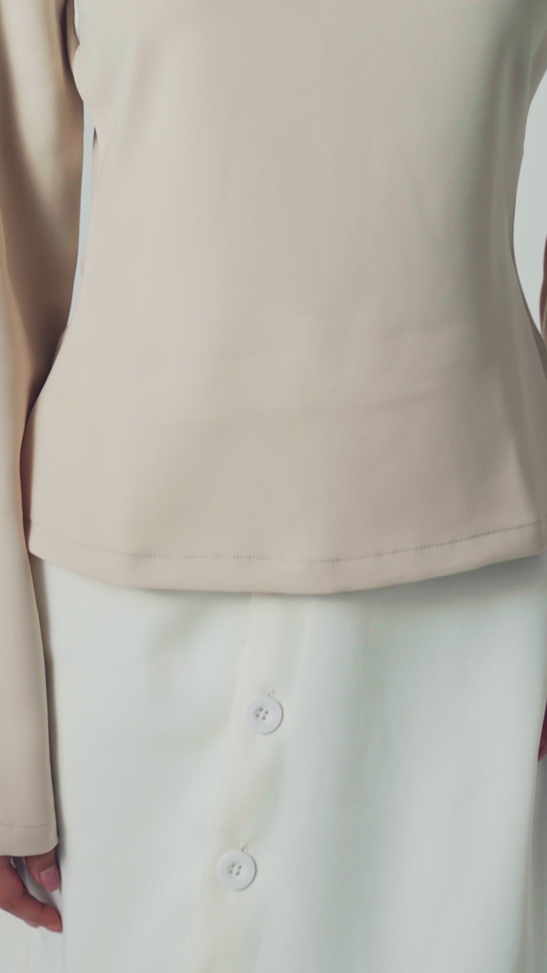 RUFFLE HEM MIDI SKIRT